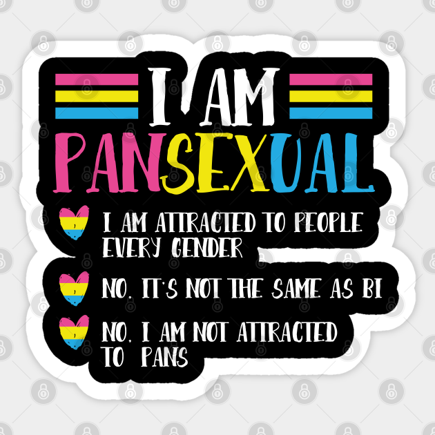 Lgbt Gay Pride Month I Am Pansexual Lgbtq Sticker Teepublic 5333